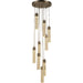 Sprite Matte Nickel Clear Crystal 9 Light LED Pendant - Pendants