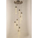 Sprite Matte Nickel Clear Crystal 9 Light LED Pendant - Pendants