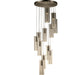 Sprite Matte Nickel Clear Glass 12 Light LED Pendant - Pendants