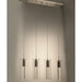 Sprite Matte Nickel Clear Glass 4 Light LED Pendant - Pendants