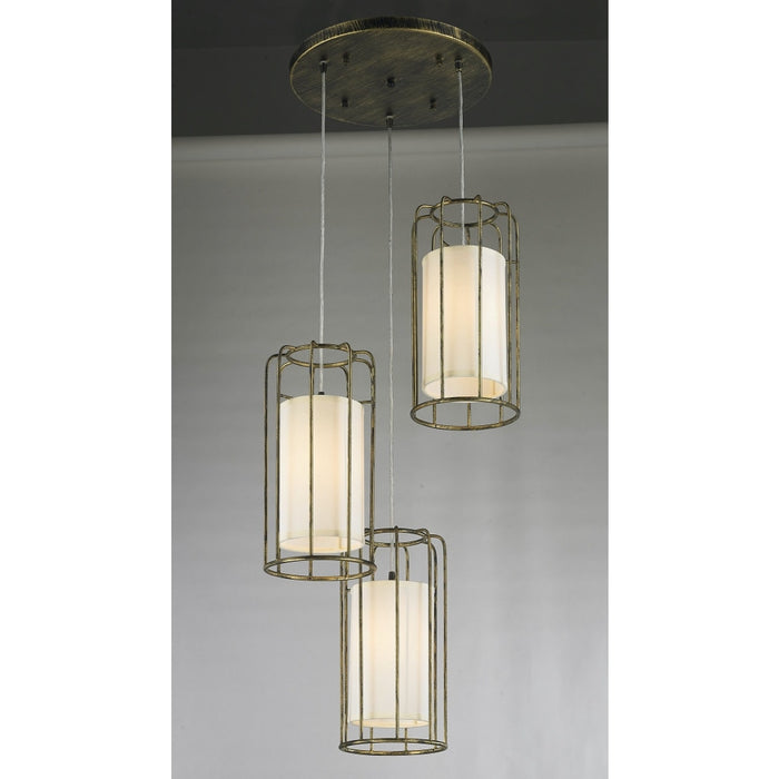 Sprocket Antique Bronze 3 Light Pendant - Pendants