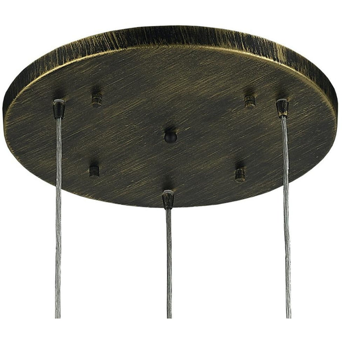 Sprocket Antique Bronze 3 Light Pendant - Pendants