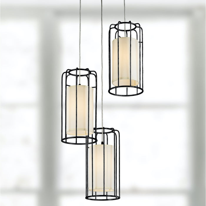 Sprocket Matte Black 3 Light Pendant - Pendants