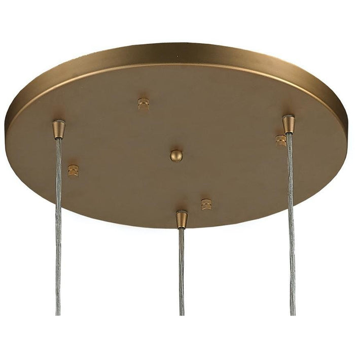 Sprocket Matte Gold 3 Light Pendant - Pendants