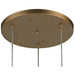 Sprocket Matte Gold 3 Light Pendant - Pendants