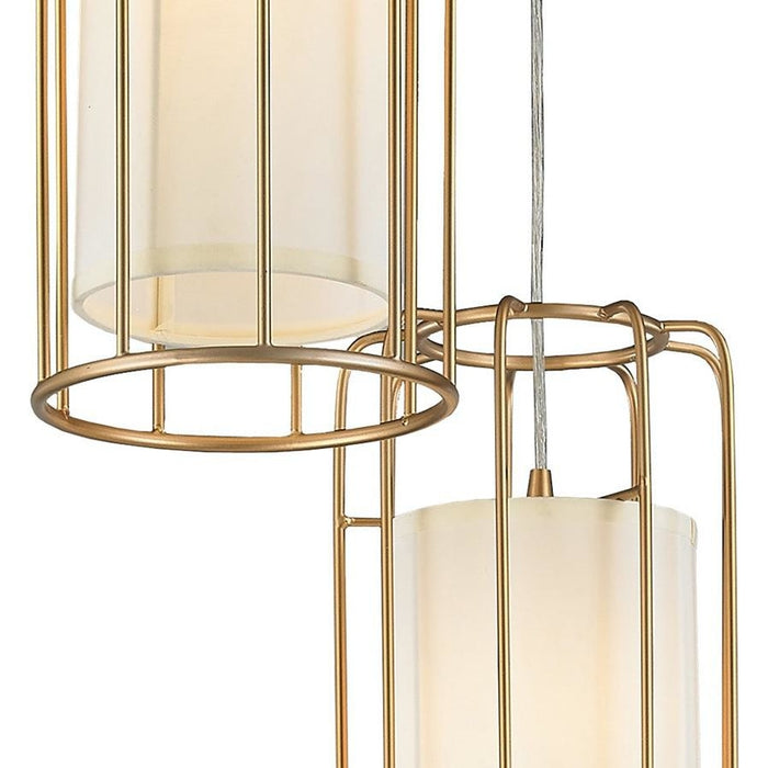 Sprocket Matte Gold 3 Light Pendant - Pendants