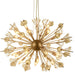 Starburst Matte Gold Clear Crystal 24 Light Chandelier - Chandeliers