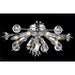 Starburst Polished Chrome Clear Crystal 10 Light Flushmount - Flushmounts