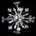 Starburst Polished Chrome Clear Crystal 10 Light Wall Sconce - Wall Sconces