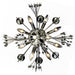 Starburst Polished Chrome Clear Crystal 10 Light Wall Sconce - Wall Sconces