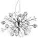 Starburst Polished Chrome Clear Crystal 20 Light Chandelier - Chandeliers