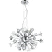Starburst Polished Chrome Clear Crystal 20 Light Chandelier - Chandeliers