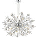 Starburst Polished Chrome Clear Crystal 24 Light Chandelier - Chandeliers