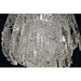 Tempest Polished Chrome Clear Crystal 5 Light Flushmount - Flushmounts