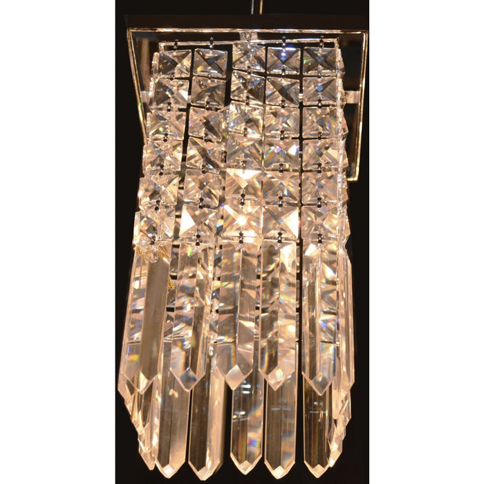Torrent Polished Chrome Clear Crystal 1 Light Pendant - Pendants