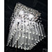 Torrent Polished Chrome Clear Crystal 4 Light Halogen Flushmount - Flushmounts