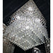 Torrent Polished Chrome Clear Crystal 5 Light Halogen Flushmount - Flushmounts