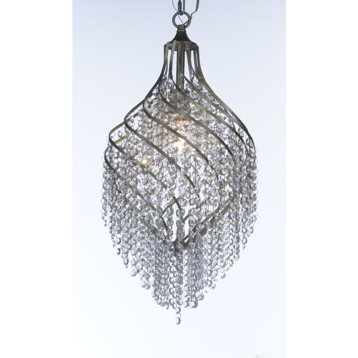 Twirl Golden Silver Chandelier - Chandeliers