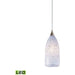 Verona Satin Nickel LED Mini Pendant - Mini-Pendants
