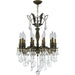 Versailles Antique Bronze Clear Crystal 10 Light Chandelier - Chandeliers