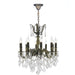 Versailles Antique Bronze Clear Crystal 10 Light Chandelier - Chandeliers