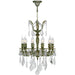 Versailles Antique Bronze Clear Crystal 10 Light Chandelier - Chandeliers