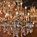 Versailles Antique Bronze Clear Crystal 12 Light Chandelier - Chandeliers