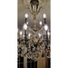 Versailles Antique Bronze Clear Crystal 12 Light Chandelier - Chandeliers