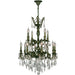 Versailles Antique Bronze Clear Crystal 12 Light Chandelier - Chandeliers