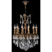 Versailles Antique Bronze Clear Crystal 12 Light Chandelier - Chandeliers