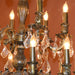 Versailles Antique Bronze Clear Crystal 15 Light Chandelier - Chandeliers
