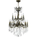 Versailles Antique Bronze Clear Crystal 15 Light Chandelier - Chandeliers