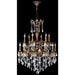 Versailles Antique Bronze Clear Crystal 18 Light Chandelier - Chandeliers