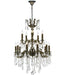 Versailles Antique Bronze Clear Crystal 18 Light Chandelier - Chandeliers