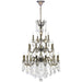 Versailles Antique Bronze Clear Crystal 25 Light Chandelier - Chandeliers