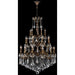 Versailles Antique Bronze Clear Crystal 25 Light Chandelier - Chandeliers
