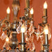 Versailles Antique Bronze Clear Crystal 25 Light Chandelier - Chandeliers