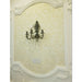 Versailles Antique Bronze Clear Crystal 3 Light Wall Sconce - Wall Sconces