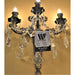 Versailles Antique Bronze Clear Crystal 3 Light Wall Sconce - Wall Sconces