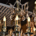 Versailles Antique Bronze Clear Crystal 5 Light Chandelier - Chandeliers