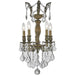 Versailles Antique Bronze Clear Crystal 5 Light Chandelier - Chandeliers