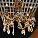 Versailles Antique Bronze Clear Crystal 6 Light Chandelier - Chandeliers