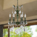 Versailles Antique Bronze Clear Crystal 6 Light Chandelier - Chandeliers