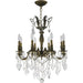 Versailles Antique Bronze Clear Crystal 8 Light Chandelier - Chandeliers