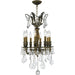 Versailles Antique Bronze Clear Crystal 8 Light Chandelier - Chandeliers