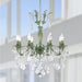 Versailles Antique Bronze Clear Crystal 8 Light Chandelier - Chandeliers