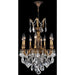Versailles Antique Bronze Clear Crystal 8 Light Chandelier - Chandeliers
