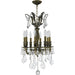 Versailles Antique Bronze Clear Crystal 8 Light Chandelier - Chandeliers