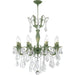 Versailles Antique Bronze Clear Crystal 8 Light Chandelier - Chandeliers