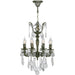 Versailles Antique Bronze Clear Crystal 8 Light Chandelier - Chandeliers